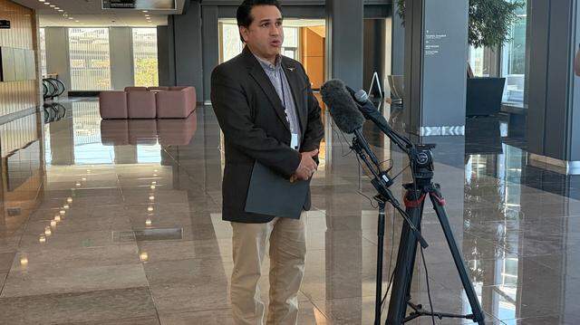 A Thursday afternoon press conference was held at City Hall by City Councilman Carlos Flores to speak about the city removing honorary street designations of Cesar Chavez after allegations of sexual assault were revealed Wednesday.